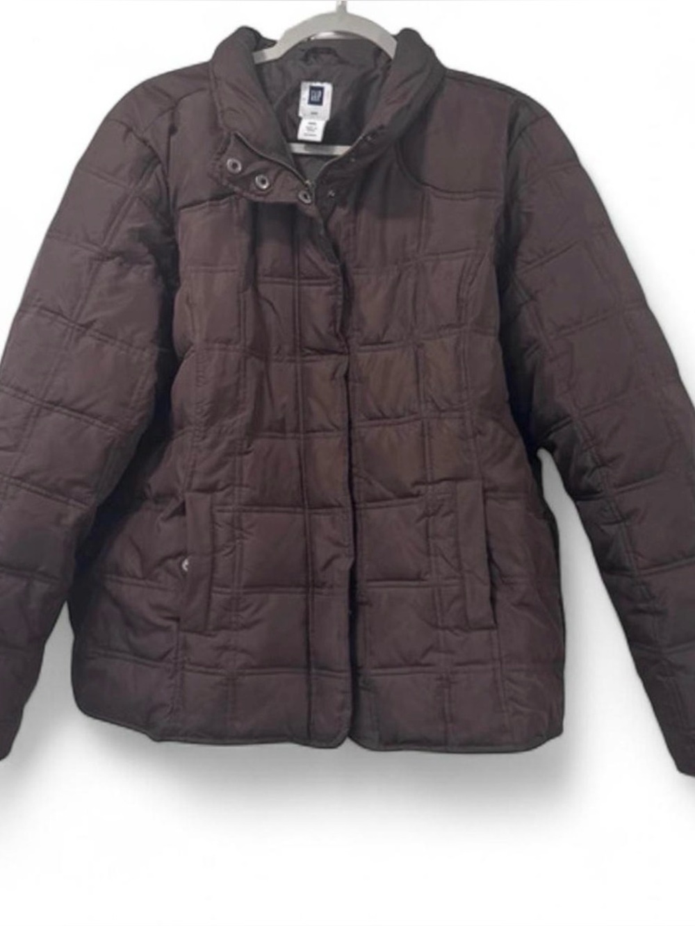 GAP Women's Quilted Brown Puffer Coat